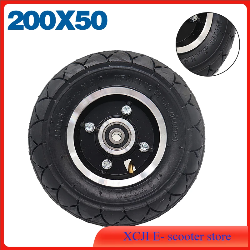 

HOTA 200x50 wheel Electric Scooter Pneumatic all parts 8 inch tyre and tube with hub shaft