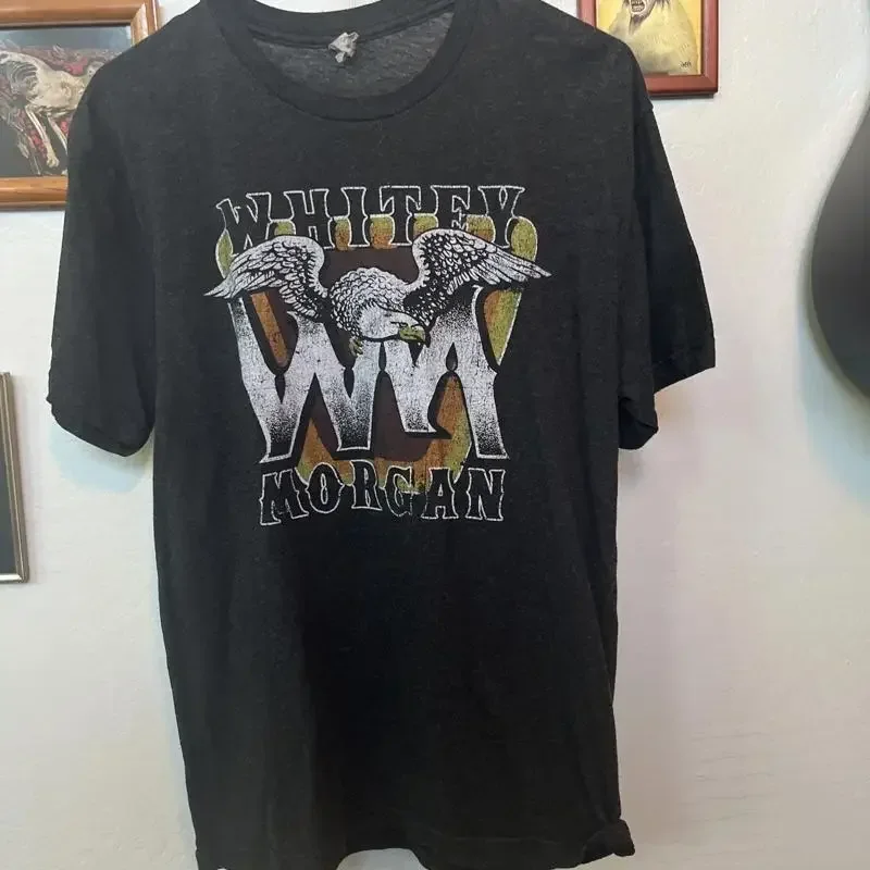 Whitey Morgan Cotton Black T Shirt Concert S To 5Xl Cr269