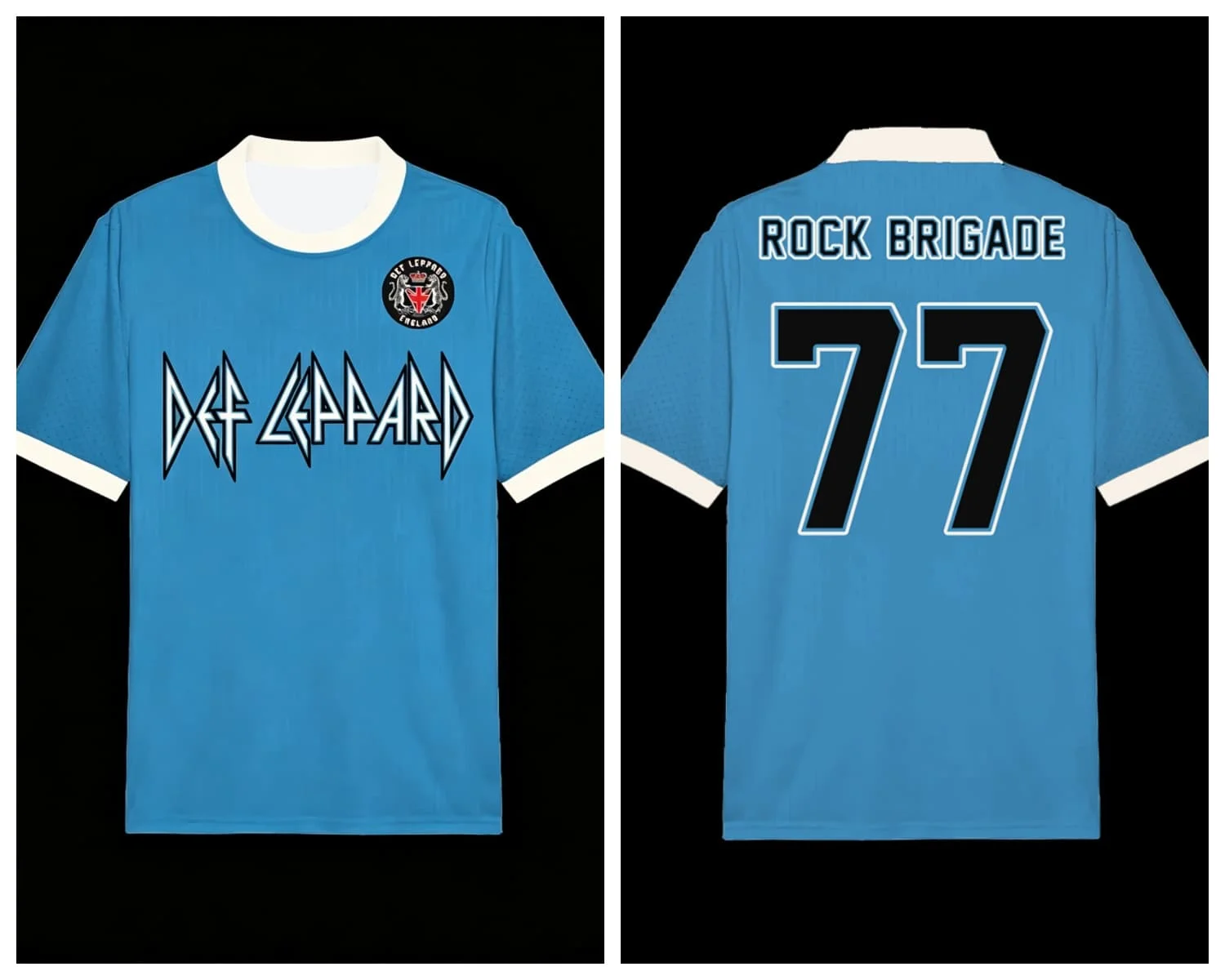 Summer New Def Leppard Rock Brigade Football Jersey Men Women Sports T-shirt Breathable Quick Drying Streetwear Family Kids Tees