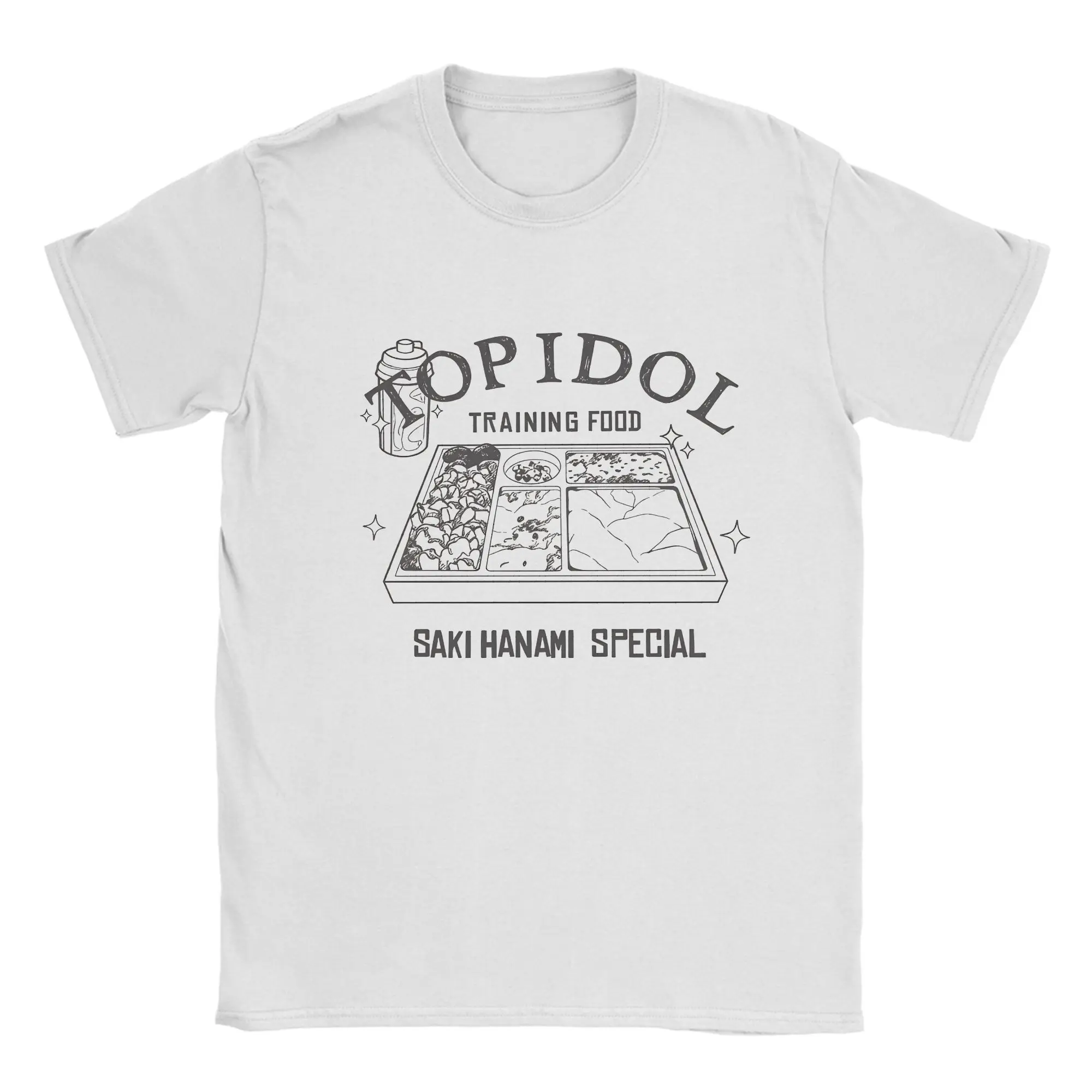 The Idolm Hanaumi Saki'S Top Idol Training Meals Men's T Shirts The Idolmaster Amazing Tees T-Shirt Cotton Plus Size Tops
