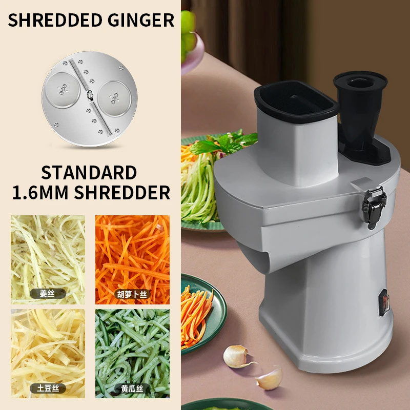 

Ginger shredding machine, commercial shredding machine, small green onion cutting machine, electric pepper cutting machine