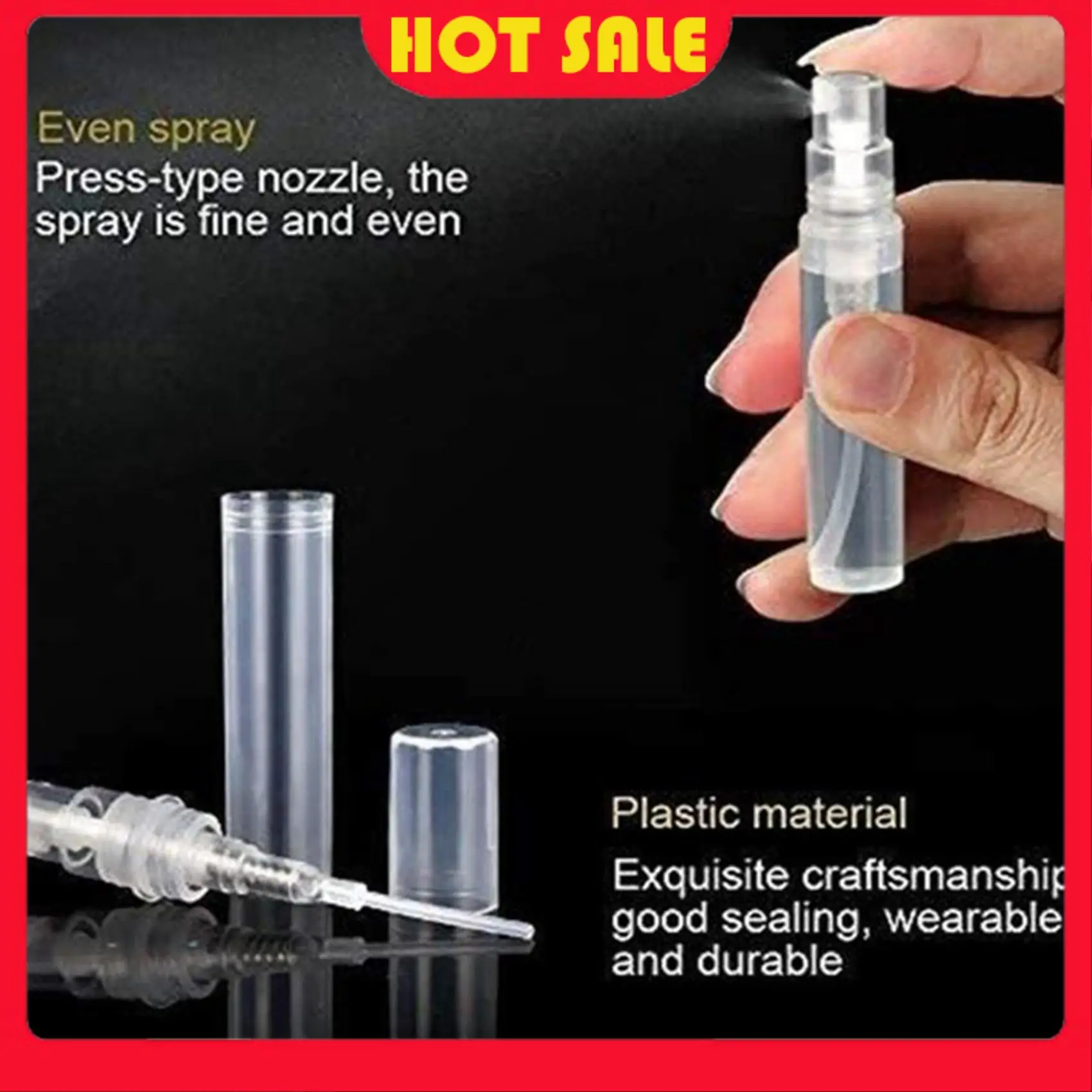 

Needful 360Pcs Transparent Empty Spray Bottles 3Ml Plastic Mini Refillable Container Empty Cosmetic Containers