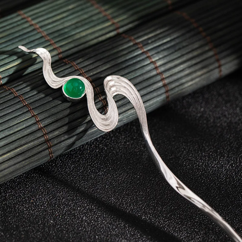 Amxiu sterling silver 925 creative ethnic style Hanfu  hair accessories flying headpieces hairpins headwear accessories