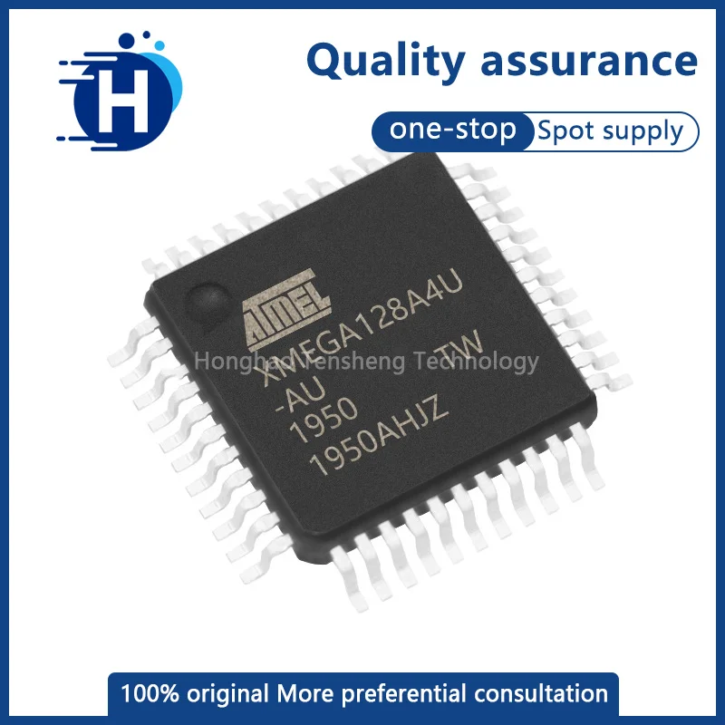 Original Atmel ATXMEGA128A4U-AU package QFP44 MCU microcontroller