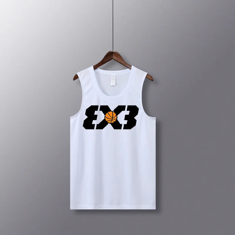 Sleeveless T-shirt for man Shirts Youth Vest Uniforms Men's vest Gym Loose Basketball Jerseys Suits Tank Tops Quick drying vest