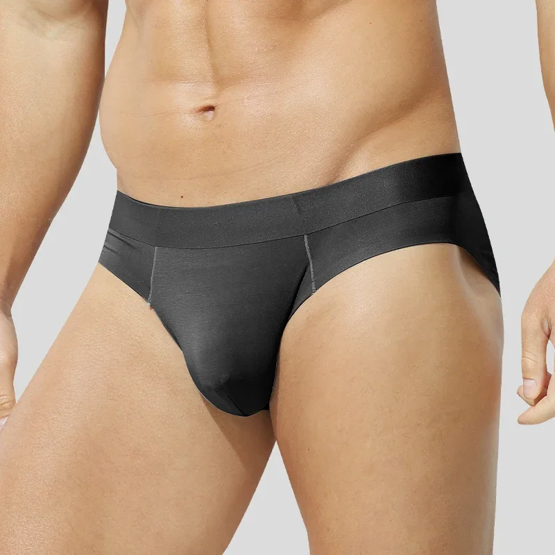 

Men's underwear seamless breathable briefs summer thin boys sports sexy shorts head