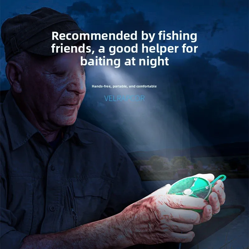 Mini COB Large Floodlight Hat Clip Headlamp for Night Fishing Outdoor Smart Wave Sensor USB Rechargeable Compact Ultra Bright