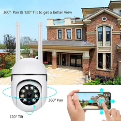 2MP Wifi IP Camera Outdoor Wired Security Surveillance Camera AI Human Tracking Two Way Audio Night Color Cam