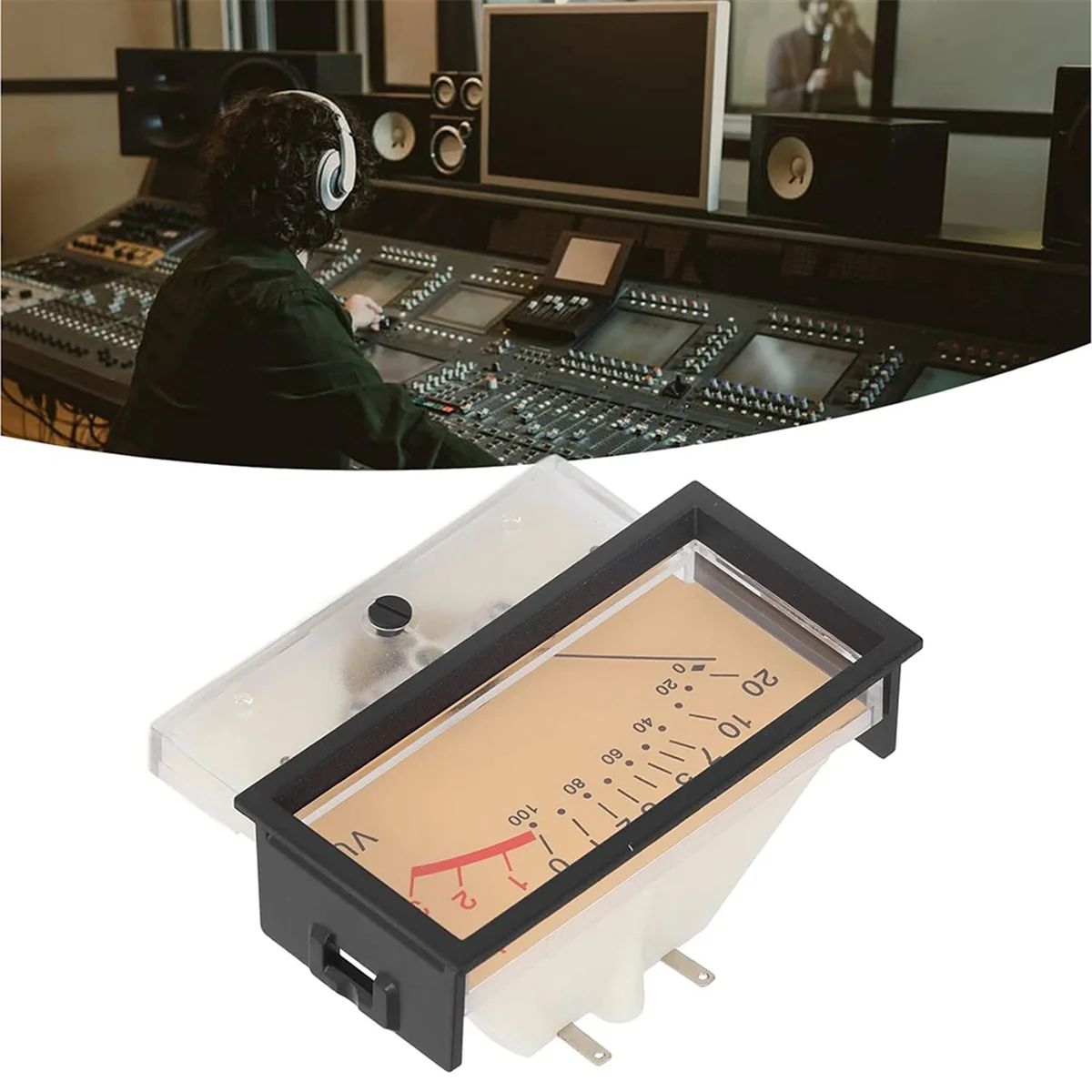 A79G VU Meter Skull Tube Amplifier High Performance VU Level Meter for Table Power Discharge Flat, Ideal for DIY