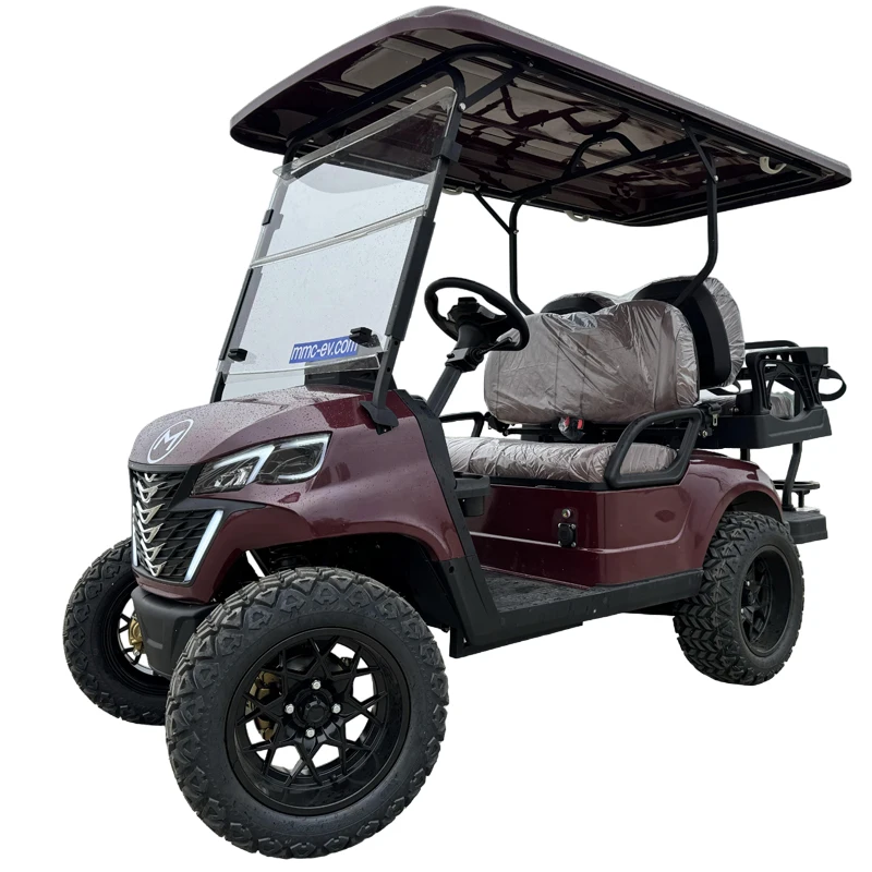 

Good Sale 60V 72V 5KW 7KW Powerful Lithium Battery 14" Black Wheel 2 4 6 8 10 Seater Buggies Electric Golf Cart