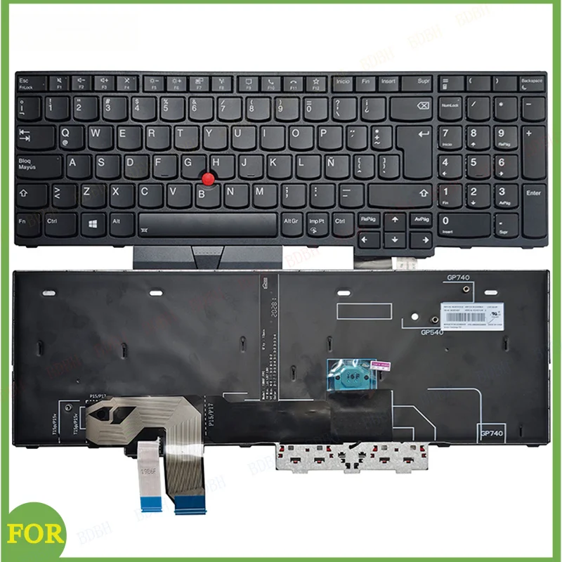 

Латинская испанская клавиатура для Lenovo Thinkpad P15 Gen 1, P17 Gen 1, T15G Gen 1 5N20Z74837