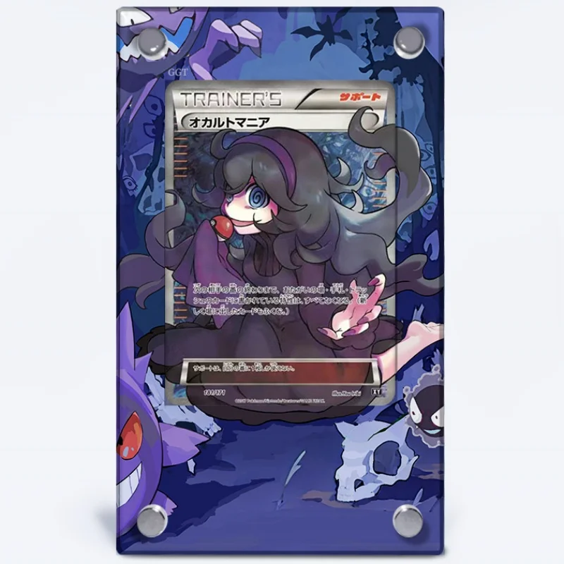 Pokemon PTCG Cards Brick Hex Maniac Anime Game Self Made Acrylic Protective Case DIY Extended Picture Does No Include Card Toys