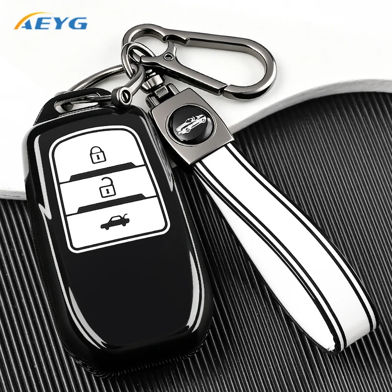For Toyota RAV4 Crown Hilux Fortuner Camry Land Cruiser Prado TPU Car Remote Key Case Cover Protection Shell Holder Accessories