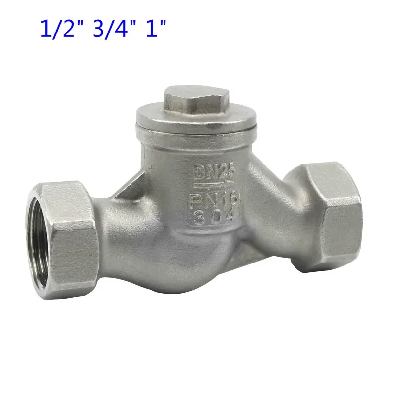 304 Stainless Steel Lift Check Valve H11W Vertical Female Valve 1/2