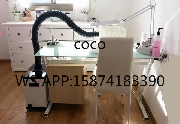 210W Low Noise Nail Dust Extractor – Professional Table Vacuum Collector for Beauty Salon