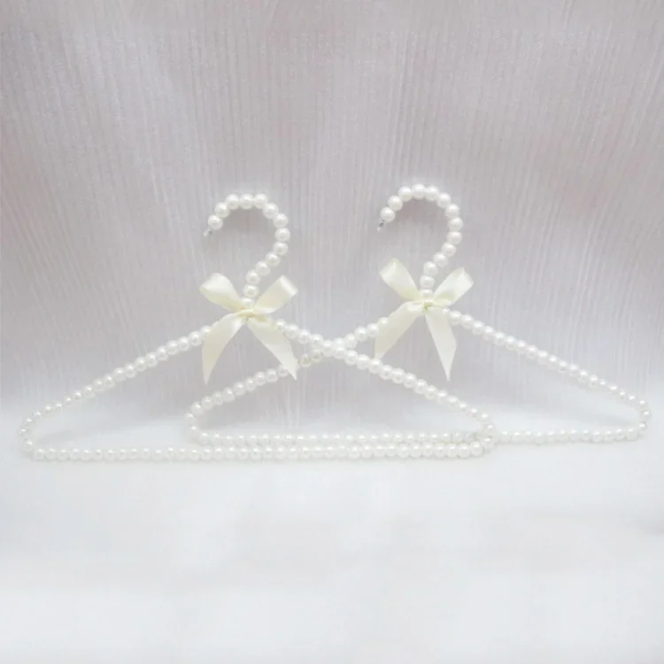 10pcs/lot 40cm Adult Plastic Hanger Pearl Hangers For Clothes Pegs Princess Clothespins Wedding Dress Hanger