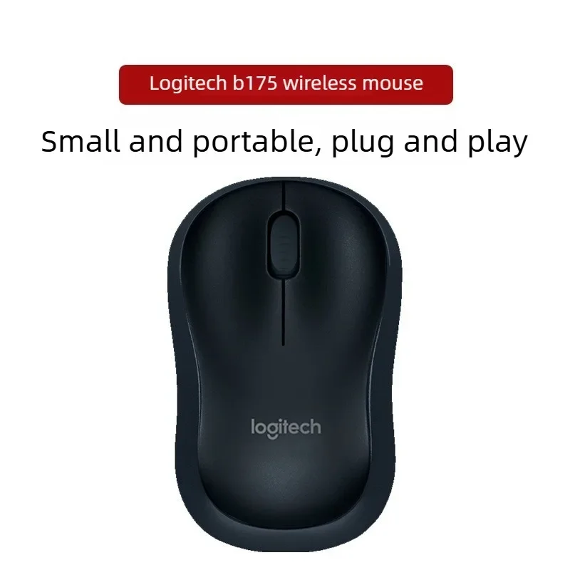 Logitech B175 2.4G Wireless Optical Mouse 1000DPI Nano Receiver Portable Office Mice for Laptop Desktop PC Computer