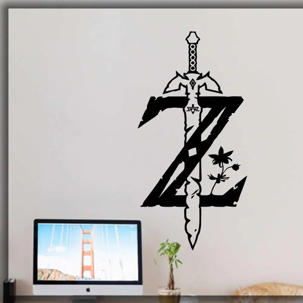 The Legend of  wall decal game gamer room home art decal wall decor video game stickers teens room decor sticker G533
