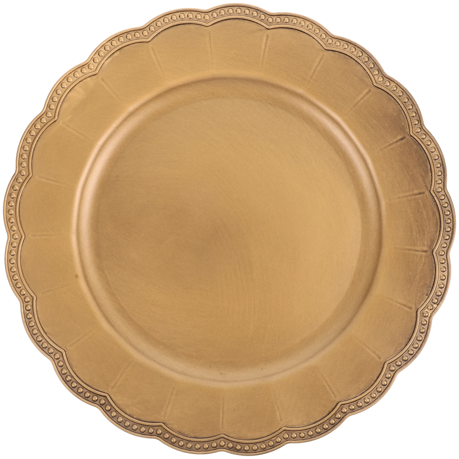 

Vintage Carved Tray Dessert Plate Cake Stand Rustic Serving Bread Plates Photo Prop Decorative Retro Platter Food Grade PP Hand