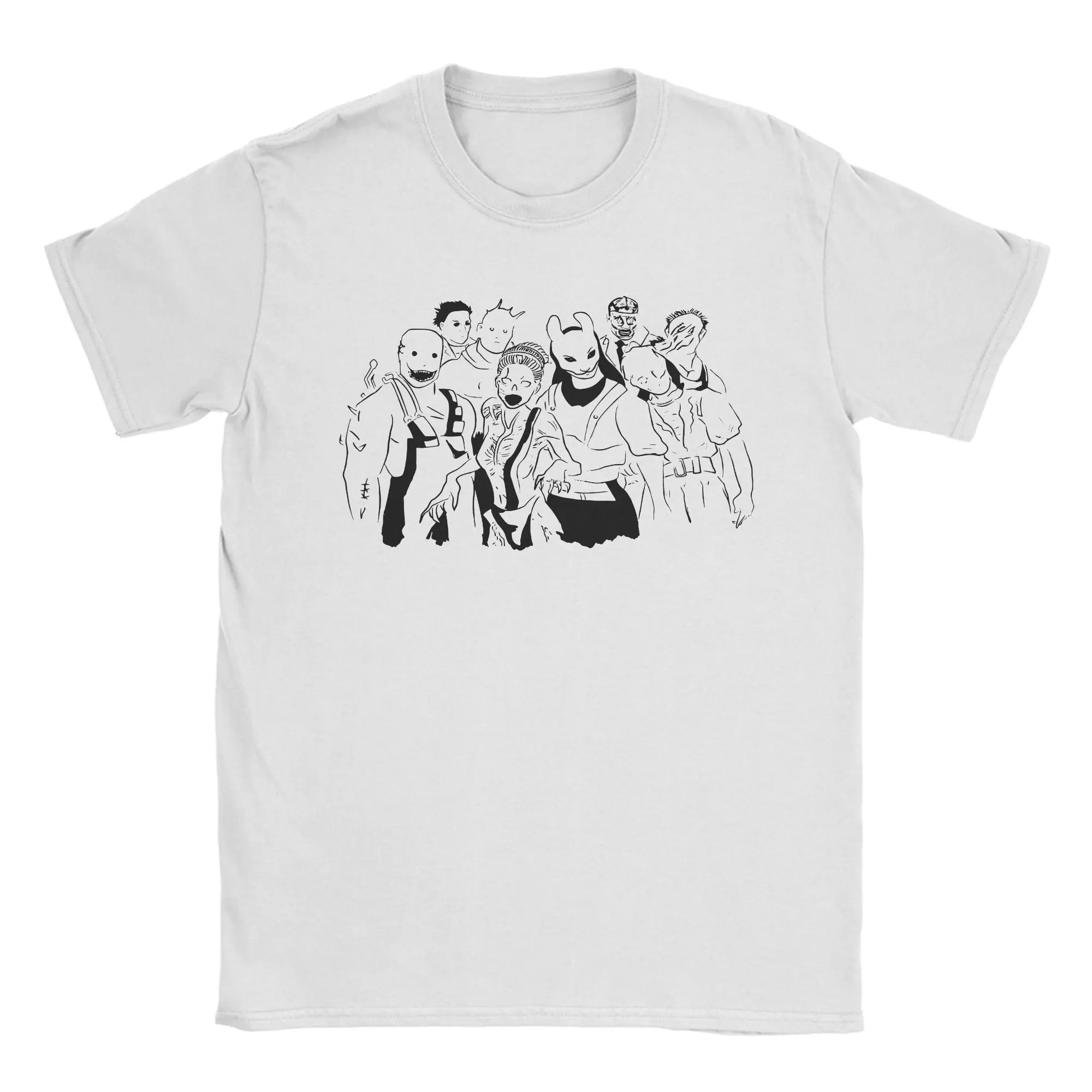 Retro Killers Tshirts Unisex Round Neck Short Sleeve Top Tee Deads by Daylights Horror Game Dbd Cotton Summer TopsTops