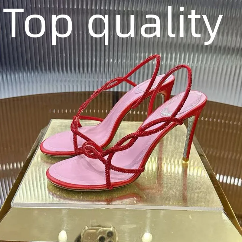 

Women's sexy high heels women's summer slender heels women's party crystal pearl decorated high heels sandals Outdoor casual san