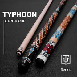 TY Carom Stick Typhoon Professional Carom Billiard Cue Korean 3 Cushion Cue Carom Cue Taper 12.2mm Tip 142 cm Libre Cue 2023 New