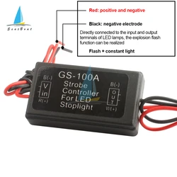 GS-100A Flash Strobe Controller Brake Light Flasher Module For Car LED Brake Stop Light Lamp 12V