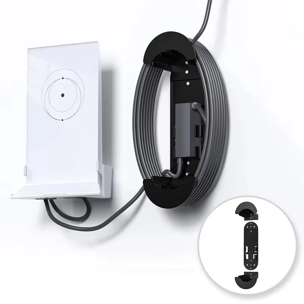 Extensible Plastic Cable Wall Mount for Starlink Ethernet Adapters