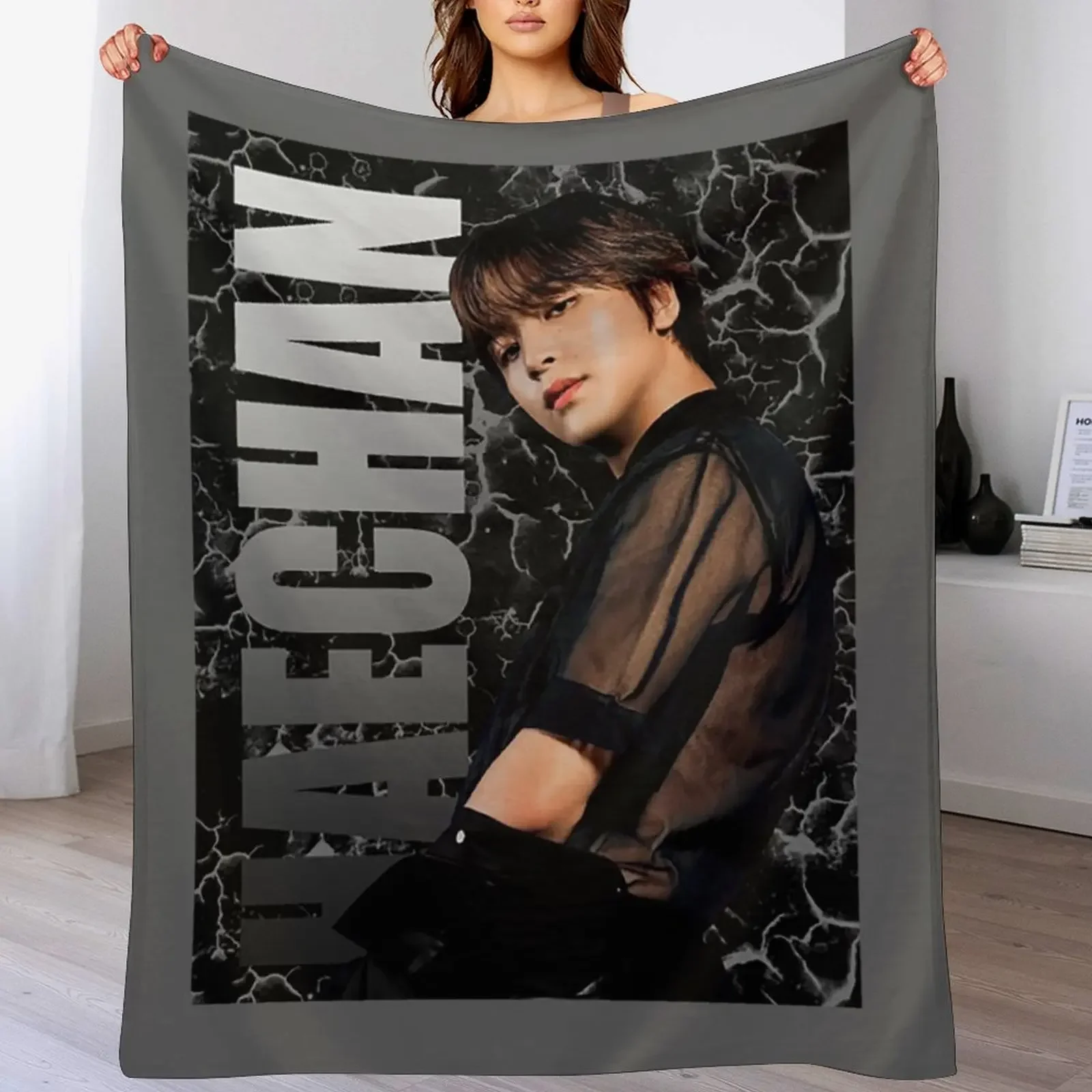 Haechan Throw Blanket Decorative Throw christmas decoration Soft Plush Plaid warm for winter Blankets