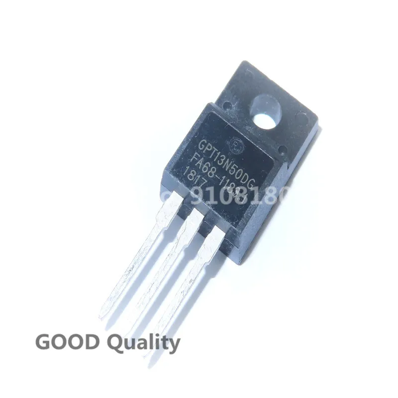 10PCS/LOT GPT13N50DG GPT13N50 TO-220F  Triode transistor In Stock