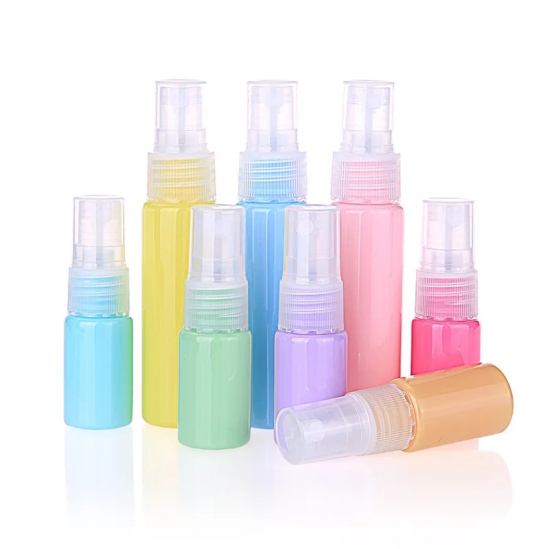 30 Teile/los 30ML Candy Farbe Flasche Leere Kunststoff Pumpe Flasche Gelb PET Flasche Creme Pumpe Rosa Flasche Container