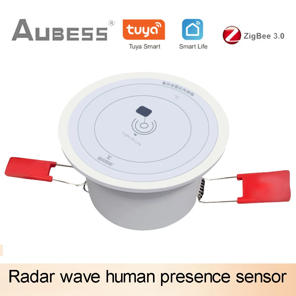 

Tuya ZigBee 3.0 Smart Ceiling Mounted Human Presence Sensor Breath Micro Motion Detection Human Motion Detector Gateway Required