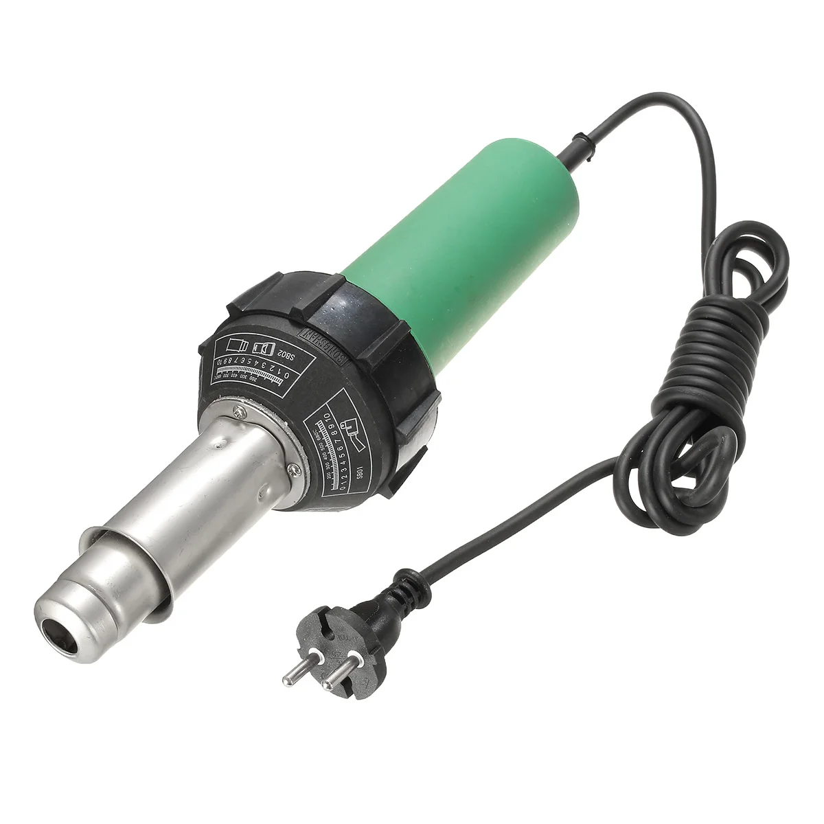 220V 1600W 3000Pa Plastic Integrated Welders Hot Air Welding Torch G un Heating Core Set + 2pcs Speed Nozzle +Roller