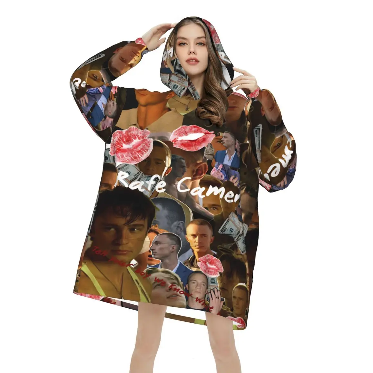 Starkey Rafe Cameron Wearable Blanket Hoodie  Cozy Oversize Blanket Sweatshirt Thick Fleece Hooded Blanket with Pocket