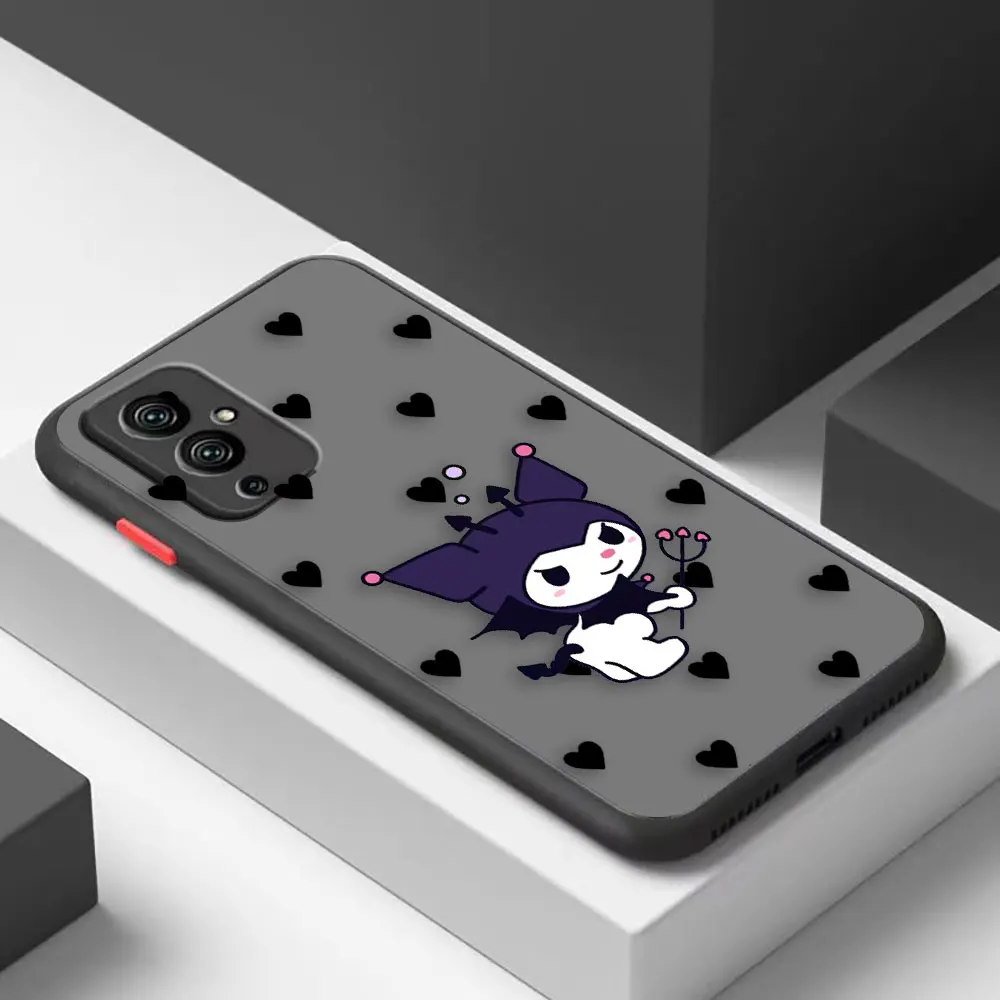 Matte Phone Case for Oneplus 9 8T 8 7 7T 6 5T PRO NORD CE 2 N10 N100 5G Silicone Case Funda Shell Cute Villain K-Kuromi