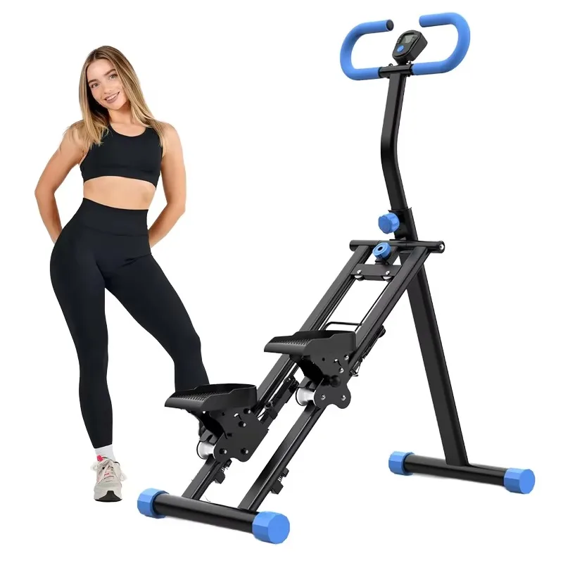 

2025 Newest Durable Folding Vertical Climber - Extended Step Range Stair Stepper, Steel & Plastic Construction with Timer