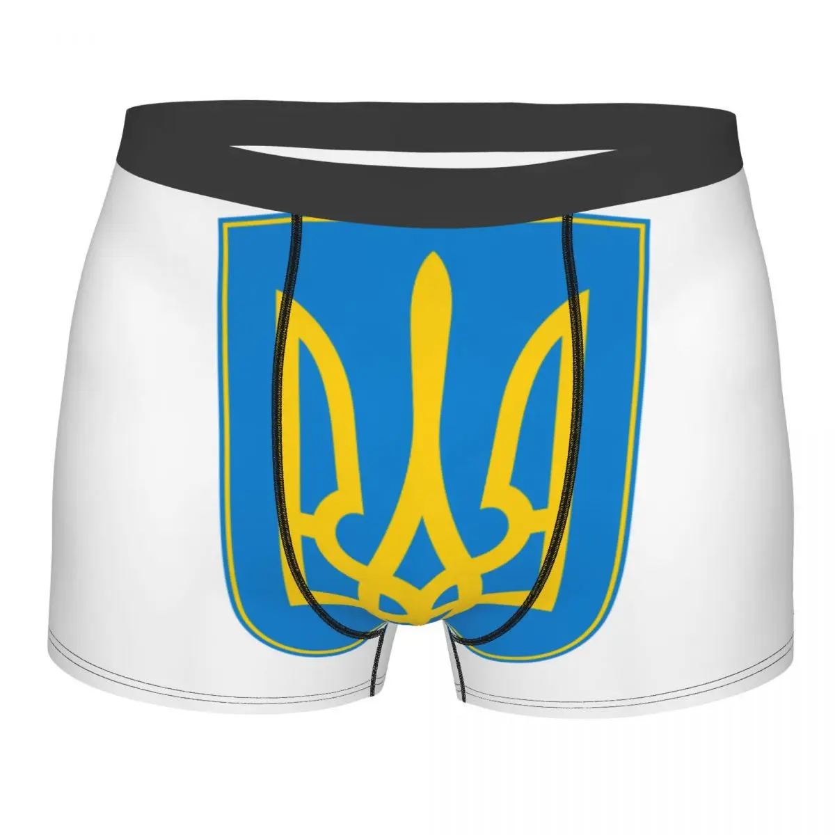 Male Fashion Coat Of Arms Ukraine Flag Underwear Boxer Briefs Men Breathbale Shorts Underpants