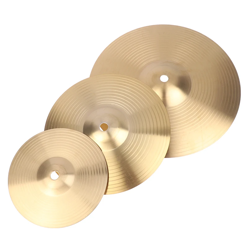 New 6/8/10Inch Drum Brass Cymbals Percussion Splash Crash Hi-Hat Jazz Drum Cymbal For Musical Instrument Part Drums Cymbal