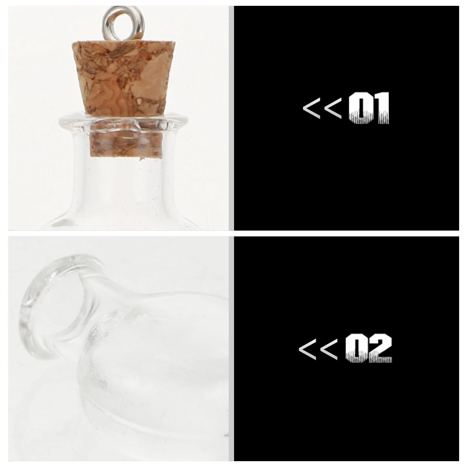 

20Pcs Clear Bottles with Corks Small Glass Jars for Wishing Bottle Craft DIY Art Decoration Collection Display Use