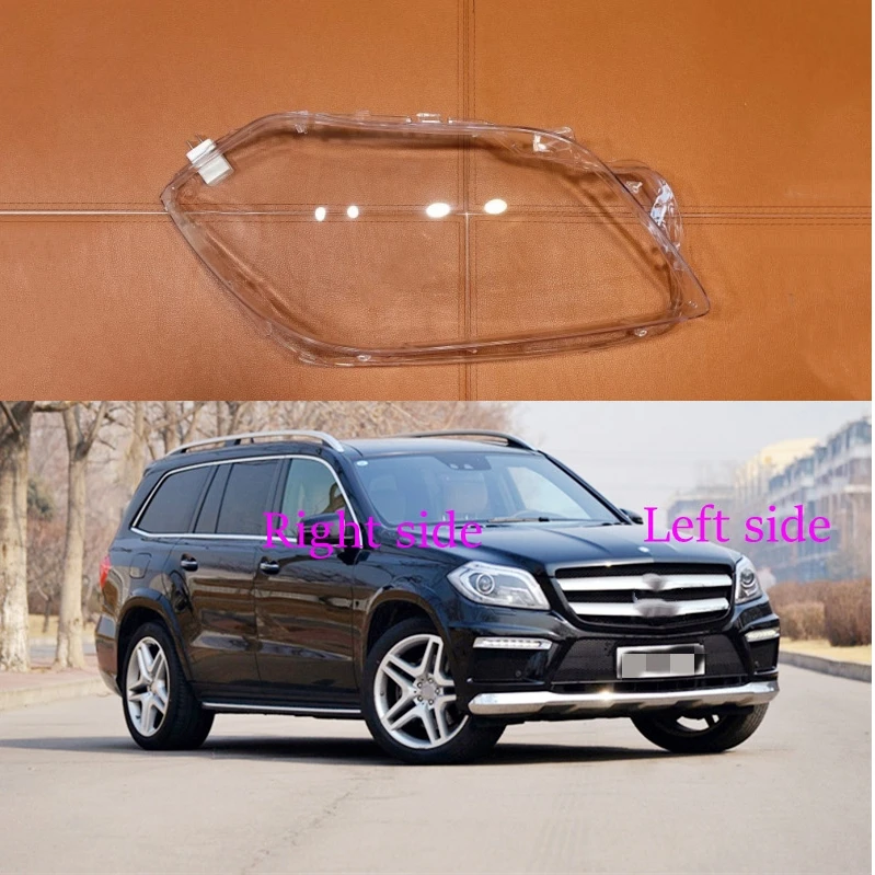 

Car Headlight Lens for Benz X166 GL350 GL400 GL500 2012 - 2014 2015 2016 Headlamp Cover Car Replacement Front Auto Shell Cover