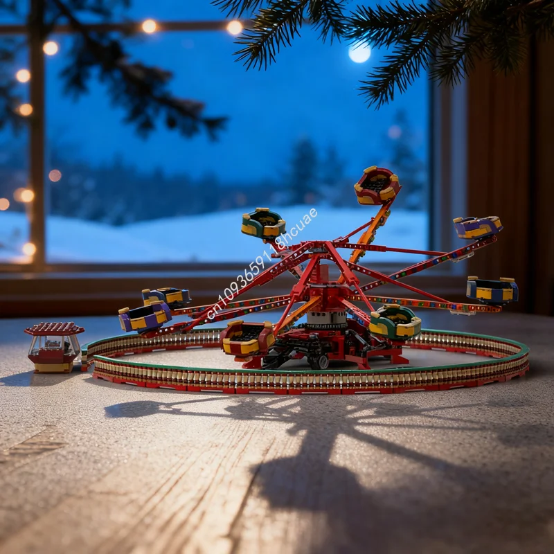 

2814pcs MOC Octopus Fairground Ride Creator Experted Model Building Blocks Assemble DIY Toys Brick Christmas Gift Kids Birthday