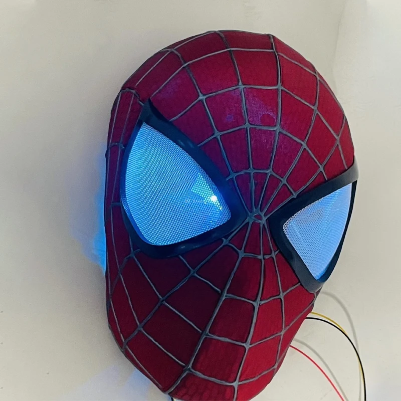 Marvel Toby Spiderman Mask with Light Eyes Customizable Induction Touch Lighting (9 Colors for Choose)