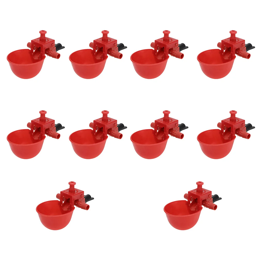 

30Pcs Plastic Automatic Poultry Water Bowl Refillable Chicken Water Feeder Farm Drinking Dispenser for Quail Chick Pigeon Birds