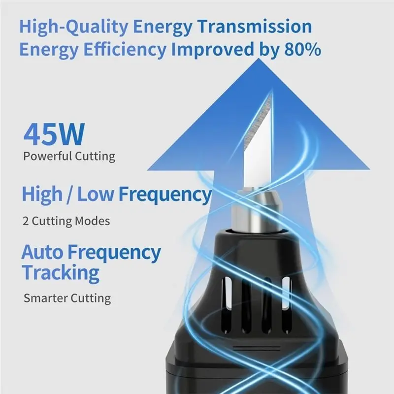 DIY Electric For 3D Resin Plastic Wood Carving Cutter 45W Handheld Ultrasonic 40Khz High-Frequency EU Plug