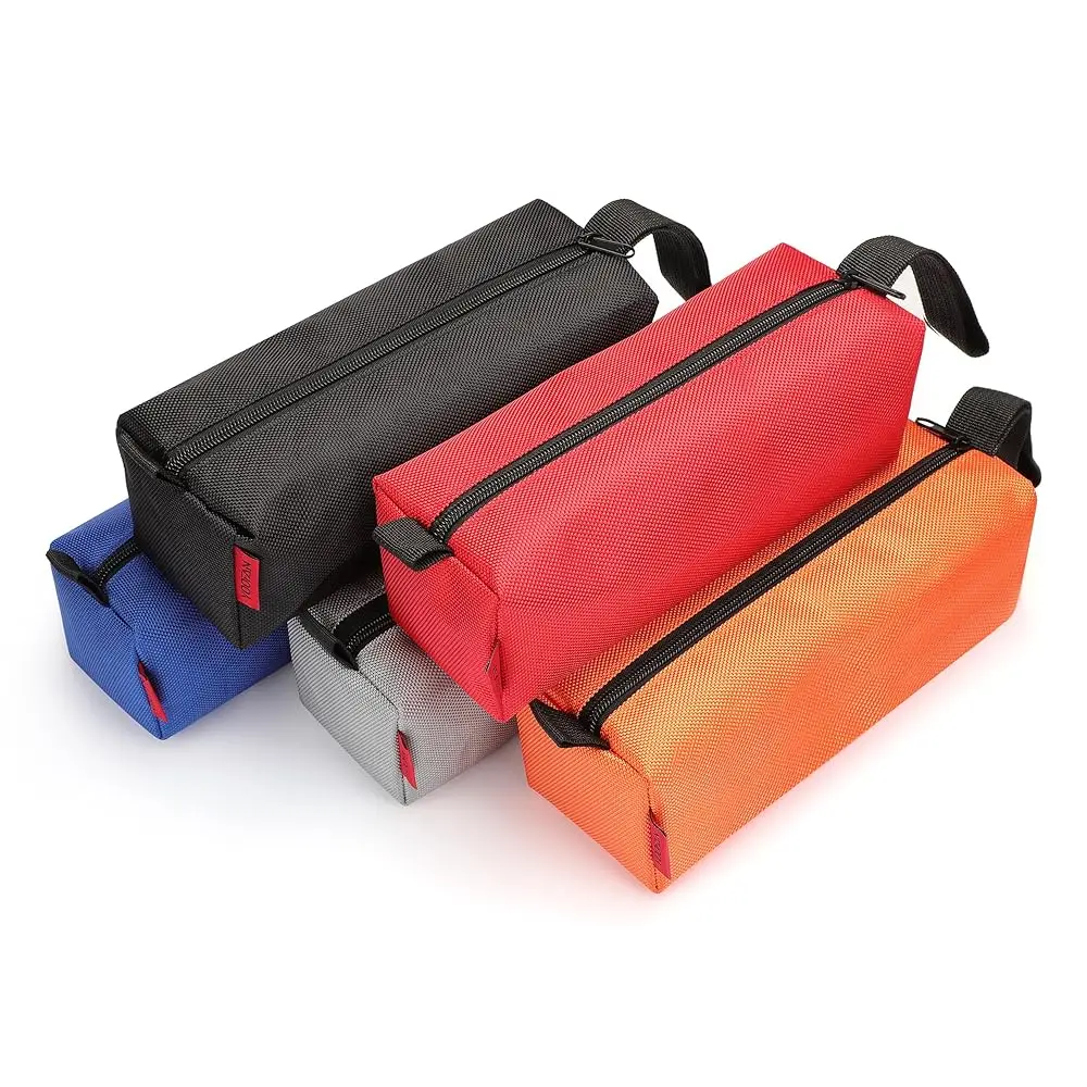 

Tool Bags - 5 Packs Of Heavy Duty Tool Pouches With Zipper, Made With 1680D Ox Fabric And Waterproof Coating