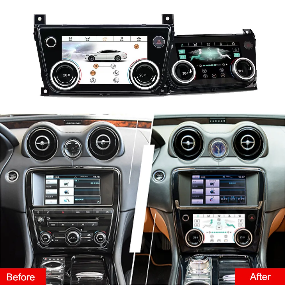 6.2 Inch Touch Screen Climate Control Panel For Jaguar XJ XJL XJR 2010~2019 Digital AC Panel Screen Air Conditioning Upgrade