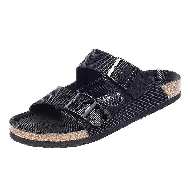 Men sandals Buckle Summer 2022 New Casual Beach Shoes Soft Bottom Breathable Non-slip Men's Dual-use Sandals Slippers Men