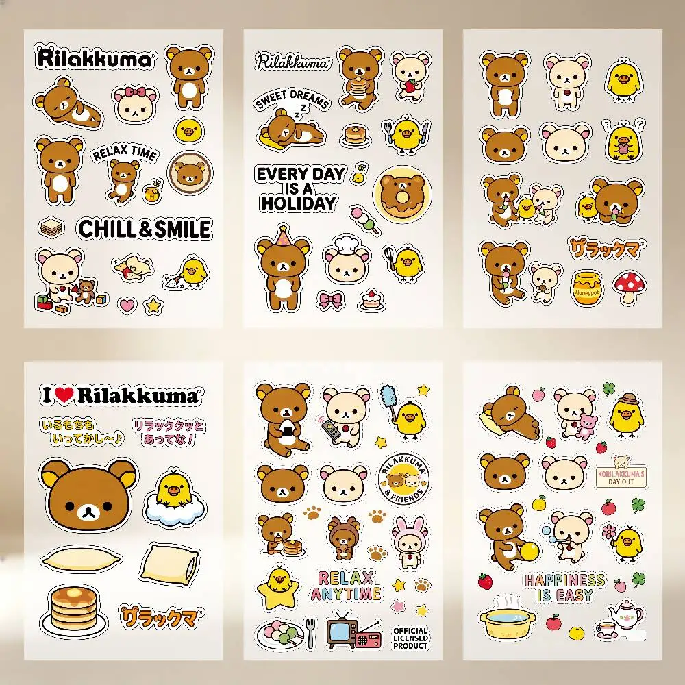 Cute Cartoon Anime R-Rilakkuma Stickers Auto Body Bumper Windows Motorcycle Laptop Walls Vinyl Decal Car Tuning Accessories