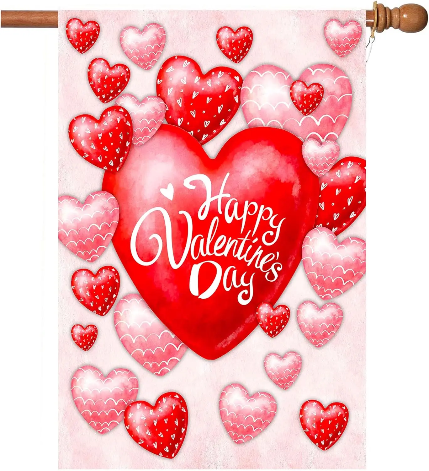 Valentine's Day Flag,28x40 Inch Valentine's Heart Garden Flag Double Sided Printing Valentine Flags for Your Valentine&#