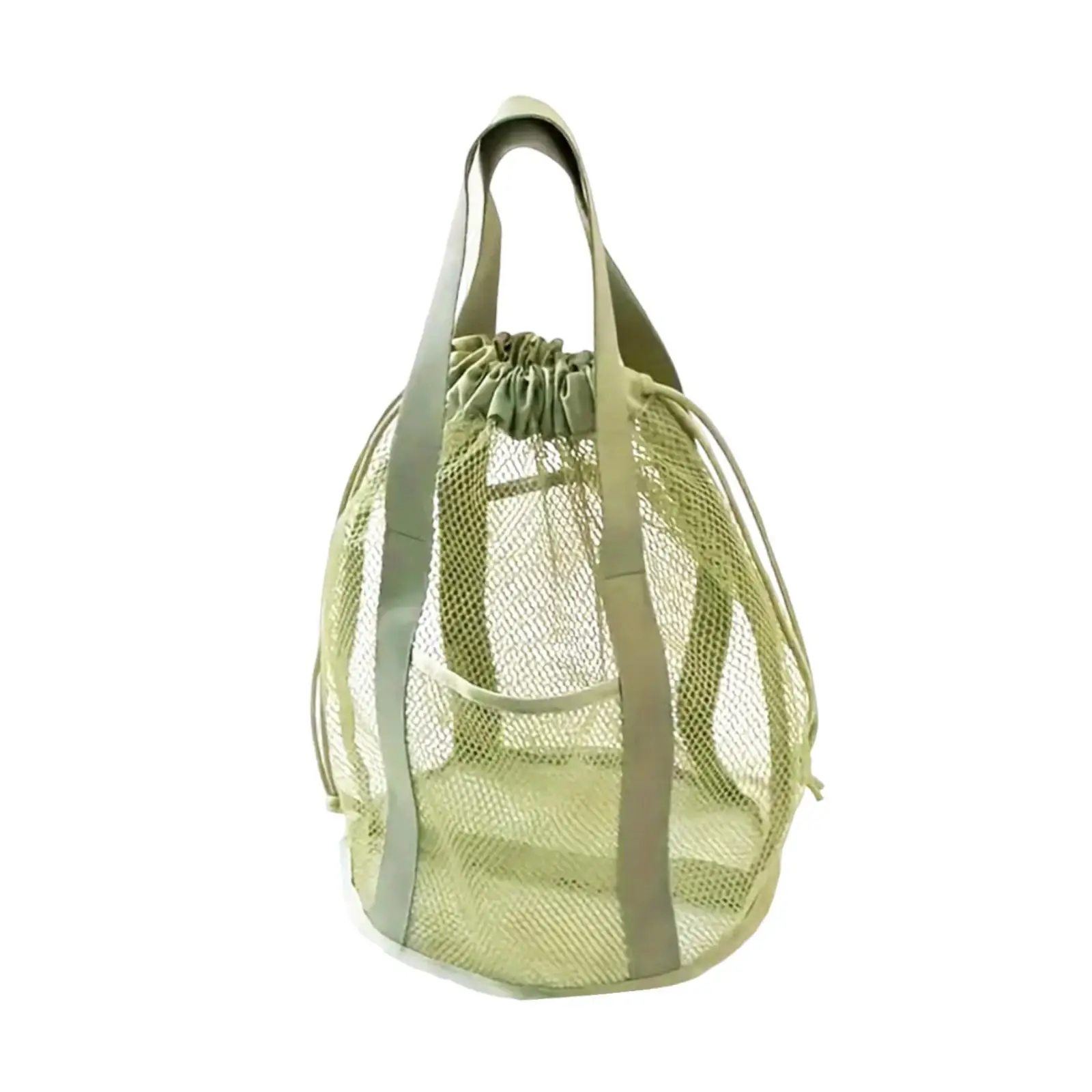 Portable Mesh Shower Bag Quick Dry Nylon Toiletry Tote with Hanging Drawstring Large Capacity for Gym Beach Travel Women